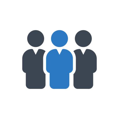 takım vektör renk simgesi