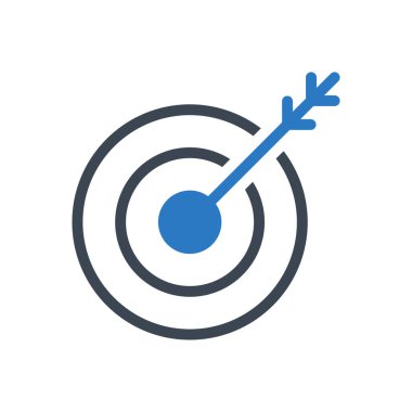 hedef vektör renk simgesi