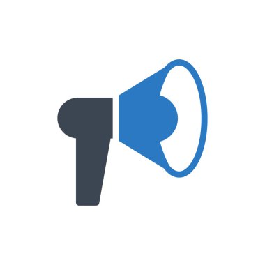 megafon vektör renk simgesi