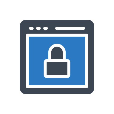 güvenlik vektörü renk simgesi