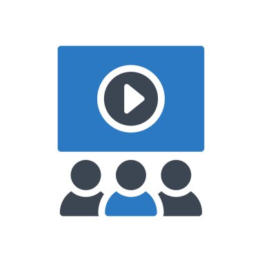 sunum vektörü renk simgesi