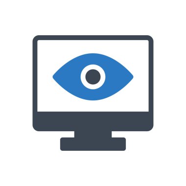 göz vektörü renk simgesi