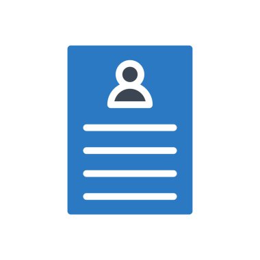 CV vektör renk simgesi