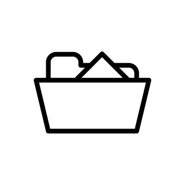 dosyalar vektör ince çizgi simgesi