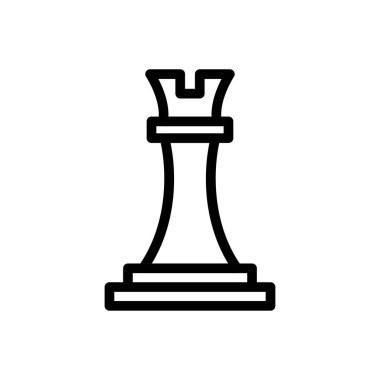 strateji vektörü ince çizgi simgesi