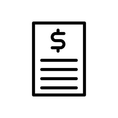 sayfa vektörü ince çizgi simgesi