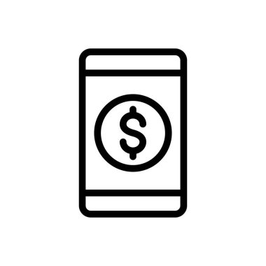 çevrimiçi vektör ince çizgi simgesi