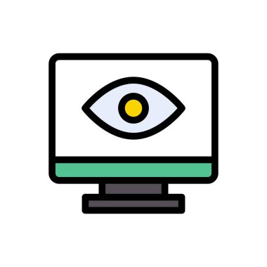 vektör düz renk simgesine bak