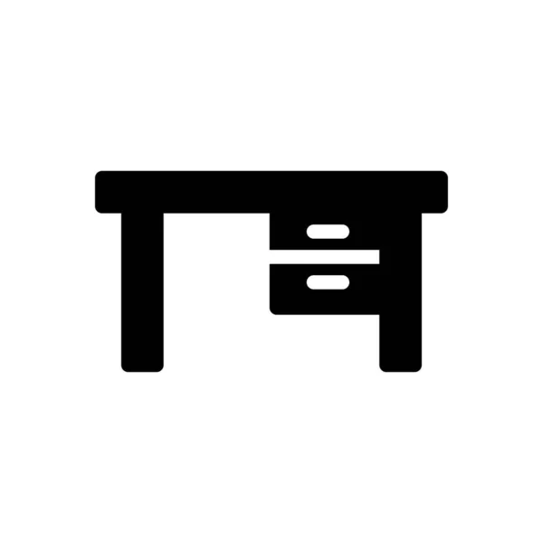 Иконка Табличного Векторного Глифа — стоковый вектор