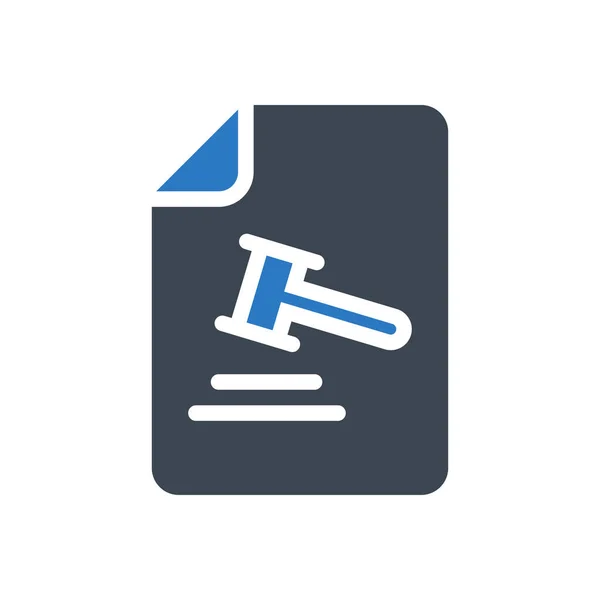 File Vector Glyph Color Icon — Stock Vector