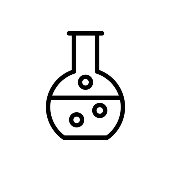 Vector Laboratorio Línea Delgada Icono — Archivo Imágenes Vectoriales