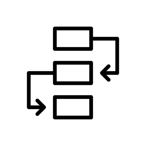 Planning Vector Thin Line Icon — Stock Vector