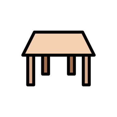 tablo vektörü düz renk simgesi 