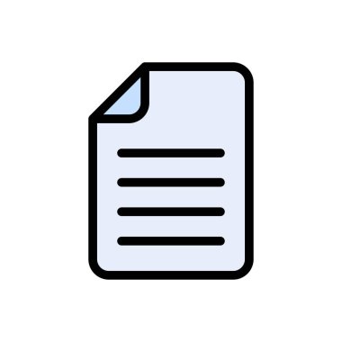 belge vektörü düz renk simgesi 