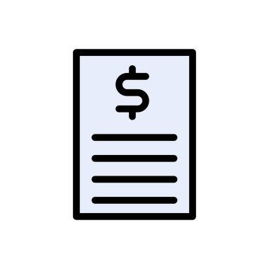 sayfa vektörü düz renk simgesi 