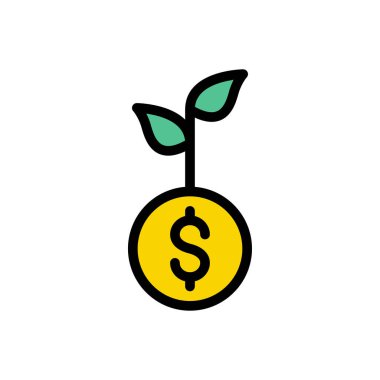 kar vektörü düz renk simgesi 