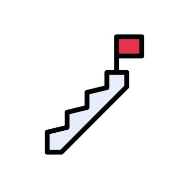 başarı vektörü düz renk simgesi 