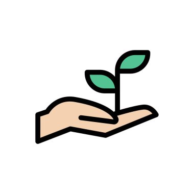 bakım vektörü düz renk simgesi 