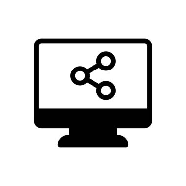 ağ vektörü düz simgesi 