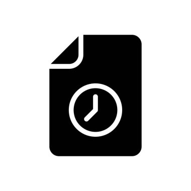 Süre bitimi vektör düz simgesi 