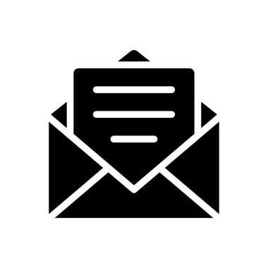 ileti vektörü düz simgesi 