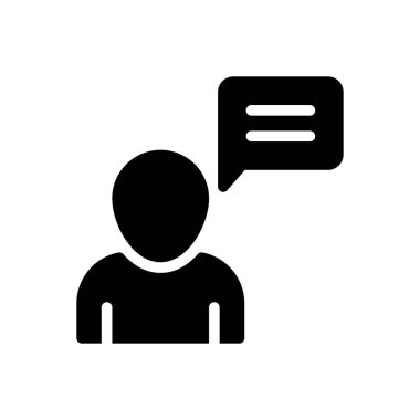 ileti vektörü düz simgesi 