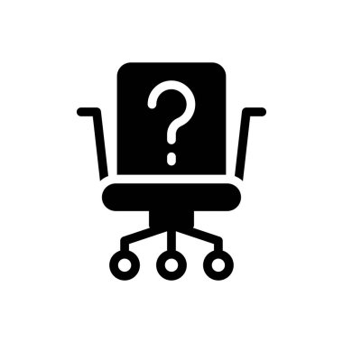 boş vektör glyph düz simgesi 