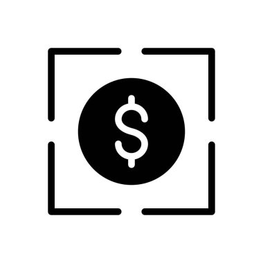 Dolar vektör sembolü düz simge 