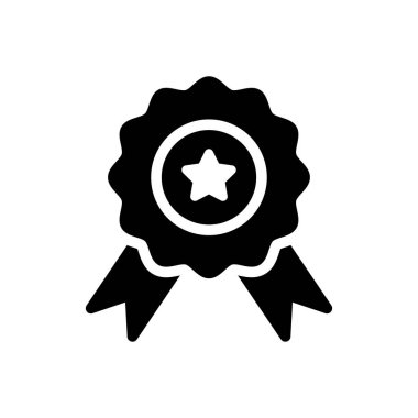 Madalya vektör düz simgesi 