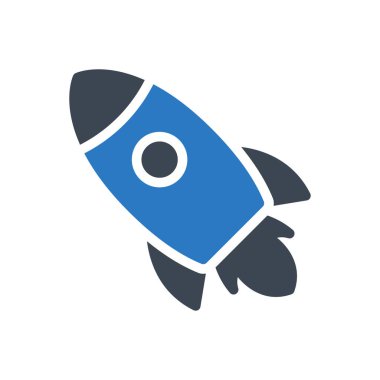 roket vektör renk simgesi