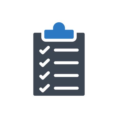 Görev listesi vektör renk simgesi