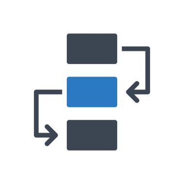 planlama vektörü renk simgesi