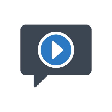 ileti vektör renk simgesi