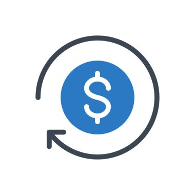 para vektörü renk simgesi