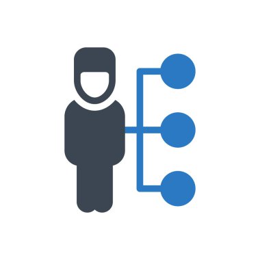 hiyerarşi vektör renk simgesi