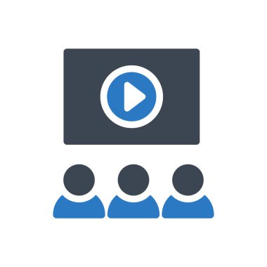 sunum vektörü renk simgesi