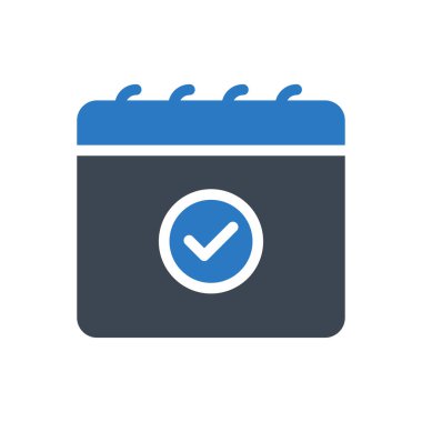 takvim vektörü renk simgesi