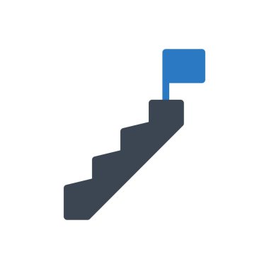 Başarı vektörü renk simgesi