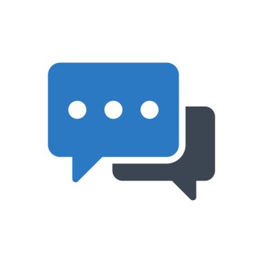 sohbet vektörü renk simgesi