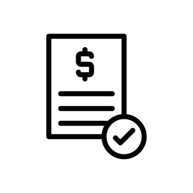 rapor vektör ince çizgi simgesi