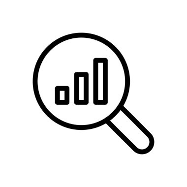 grafik vektörü ince çizgi simgesi