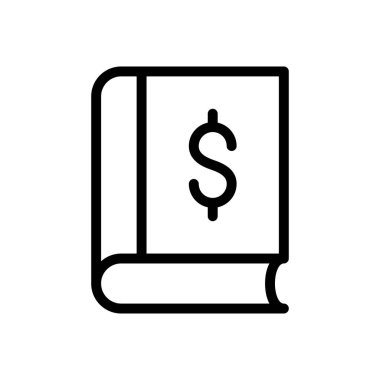 kitap vektörü ince çizgi simgesi