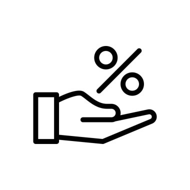 satış vektörü ince çizgi simgesi