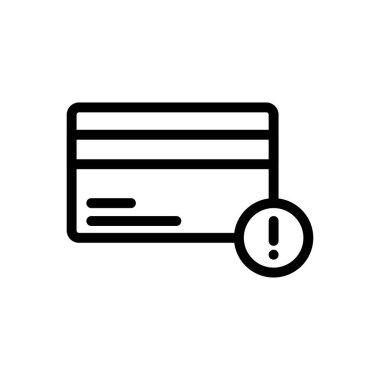 vektör ince çizgi simgesini öde