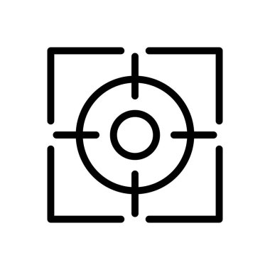 odaklanmak vektör ince çizgi simgesi