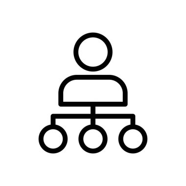 kullanıcı vektörü ince çizgi simgesi