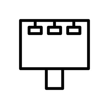 ad vektörü ince çizgi simgesi