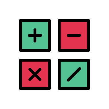 finans vektör çizgisi renk simgesini