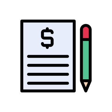 belge vektör çizgisi renk simgesi