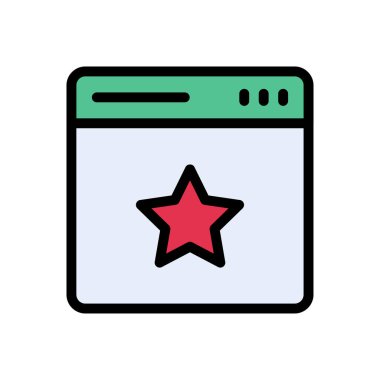 tarayıcı vektör çizgisi renk simgesi